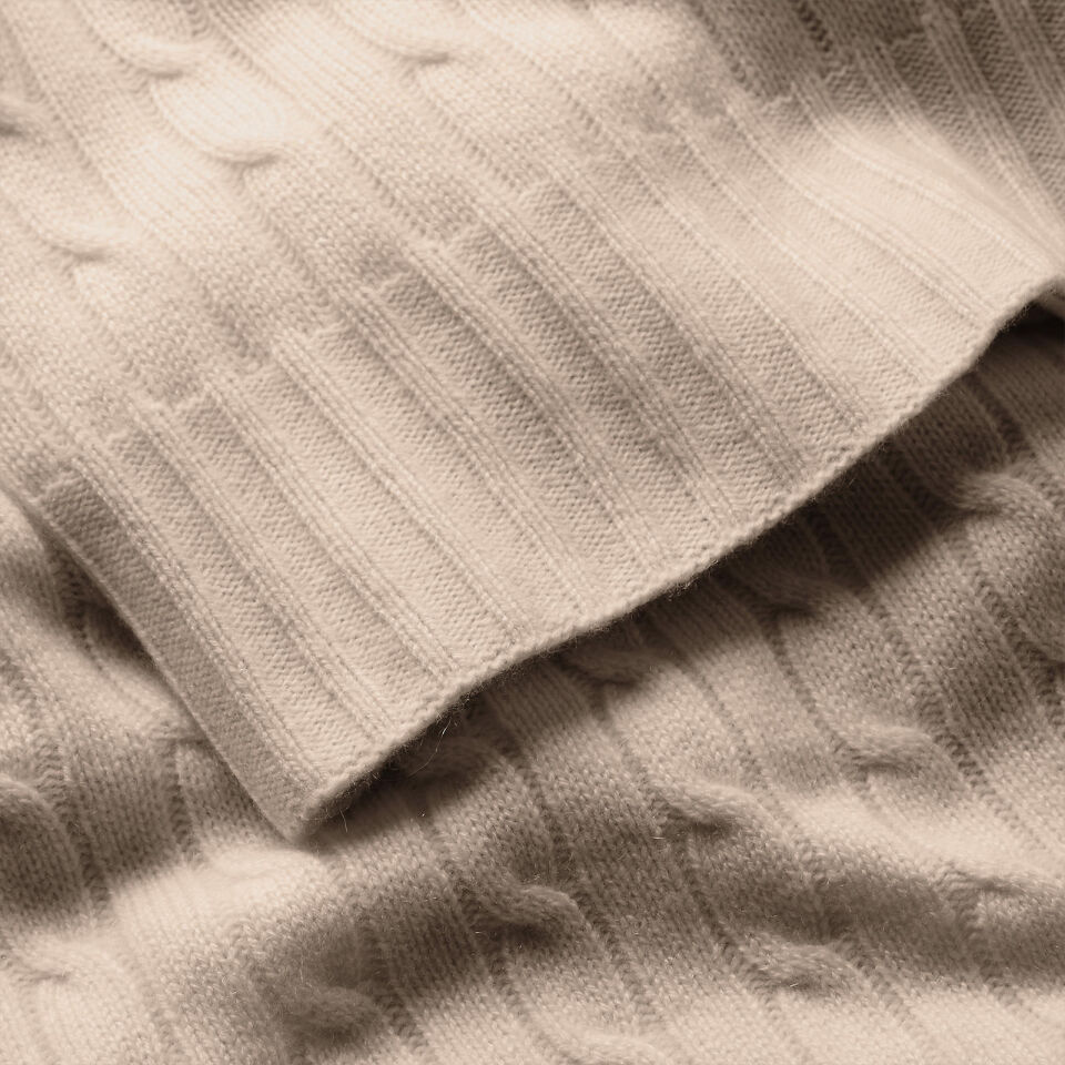 ICONIC CABLE NATURAL KAŞMİR BATTANİYE