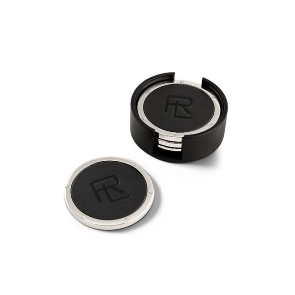 STACKED RL DERİ BARDAK ALTLIĞI SETİ