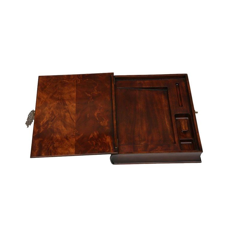 ANTİKA KİTAP FORMUNDA MAUN KUTU