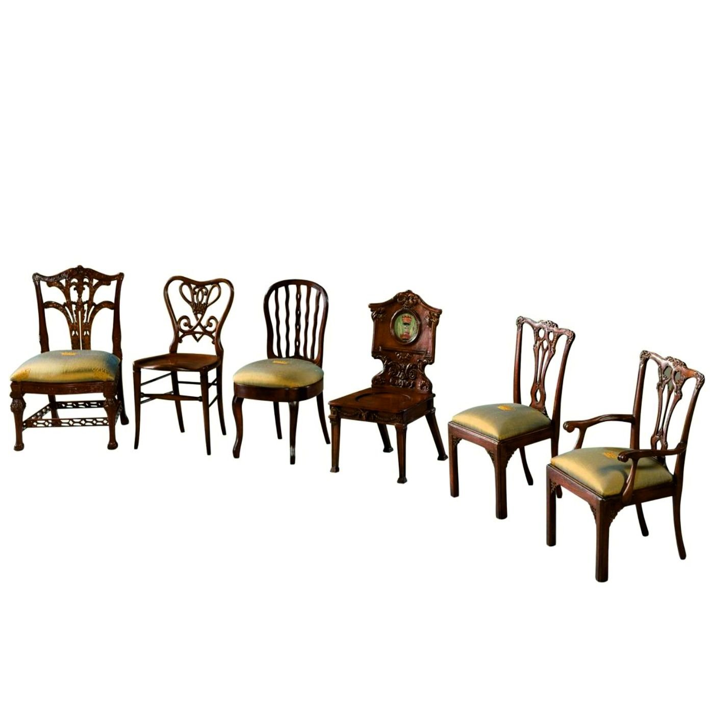 ALTI MİNYATÜR MAUN SANDALYE