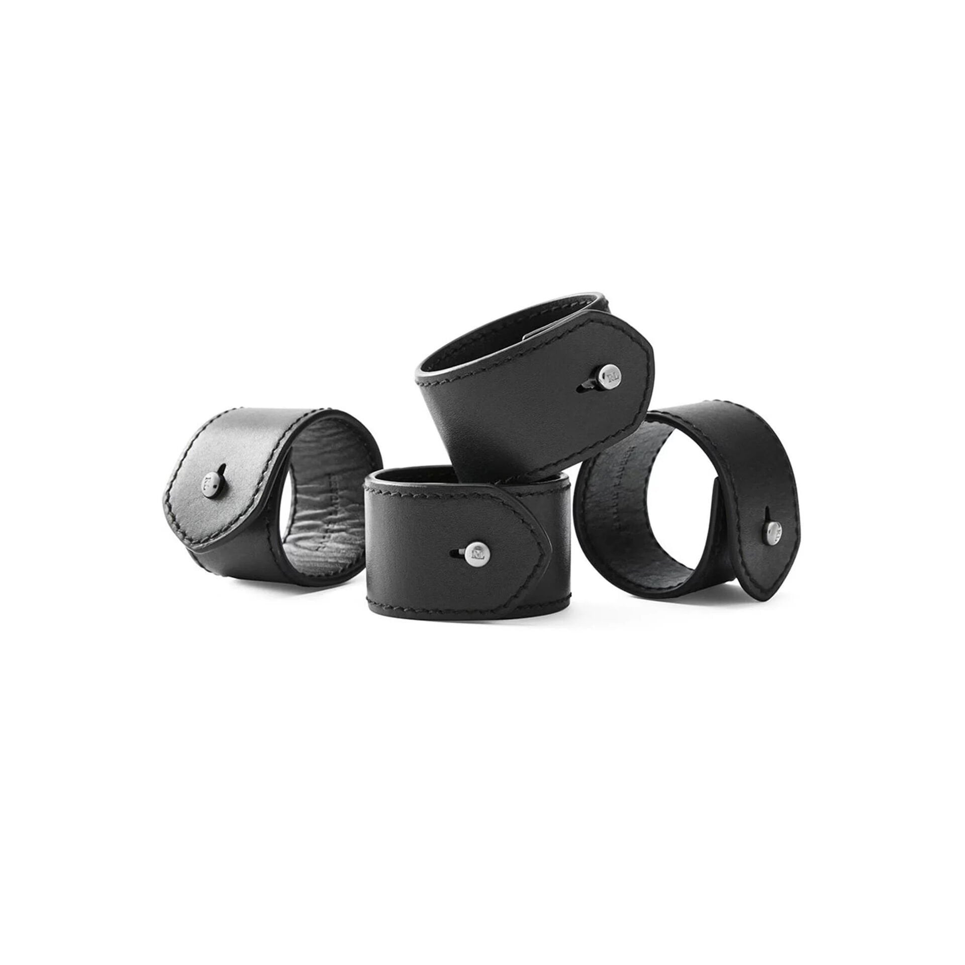 WYATT SİYAH PEÇETE HALKA SETİ