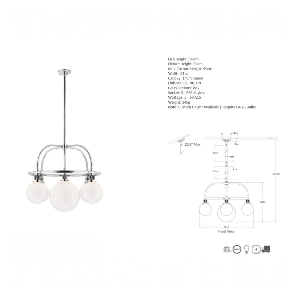 McCARREN SINGLE-TIER AVİZE