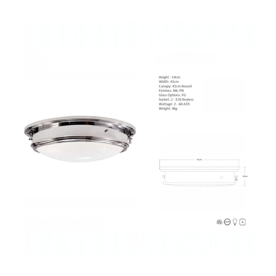 MARINE PORTHOLE  FLUSH MOUNT  TAVAN LAMBA
