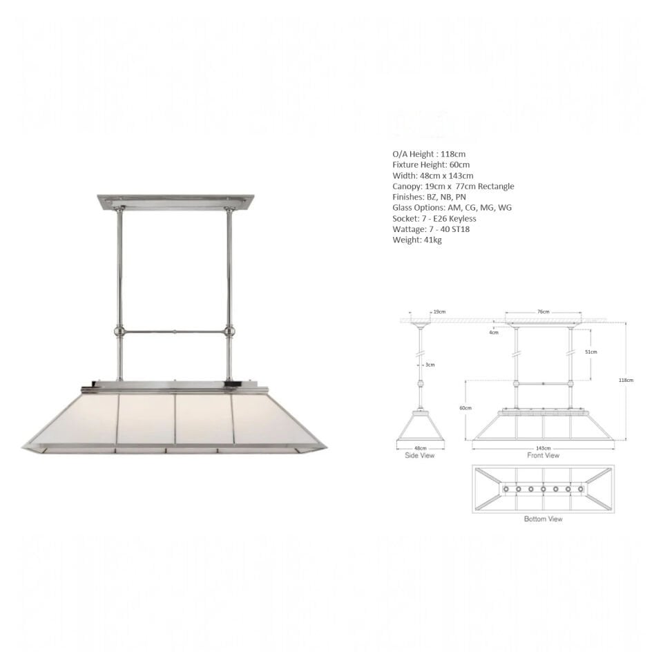 RIVINGTON 10 PANEL AVİZE