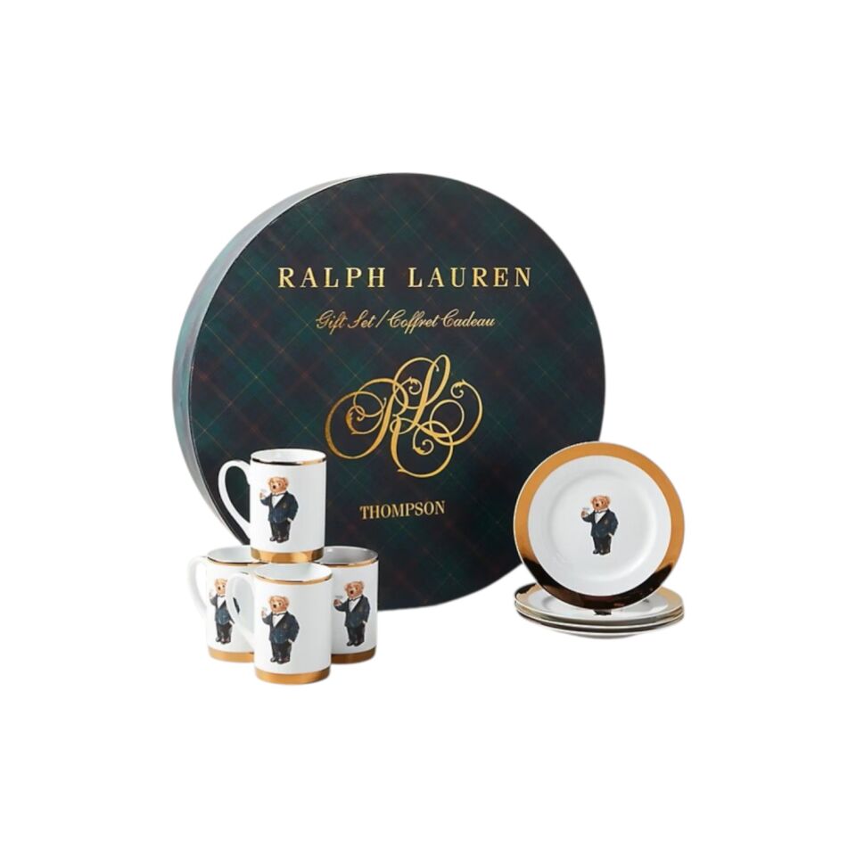 THOMPSON POLO BEAR TABAK & KUPA HEDİYE SETİ