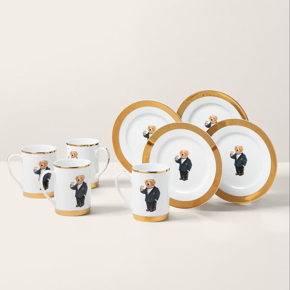 THOMPSON POLO BEAR TABAK & KUPA HEDİYE SETİ
